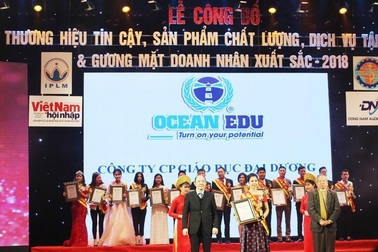 Ocean Edu - top 10 thương hiệu tin cậy năm 2018
