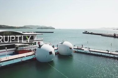 Hệ thống khách sạn nổi có khả năng chống sóng thần ở Nhật