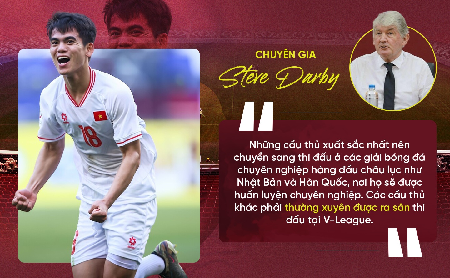 Steve Darby: Quá sớm để đánh giá HLV Hoàng Anh Tuấn thành công hay thất bại - 11 Steve Darby: Quá sớm để đánh giá HLV Hoàng Anh Tuấn thành công hay thất bại - 11