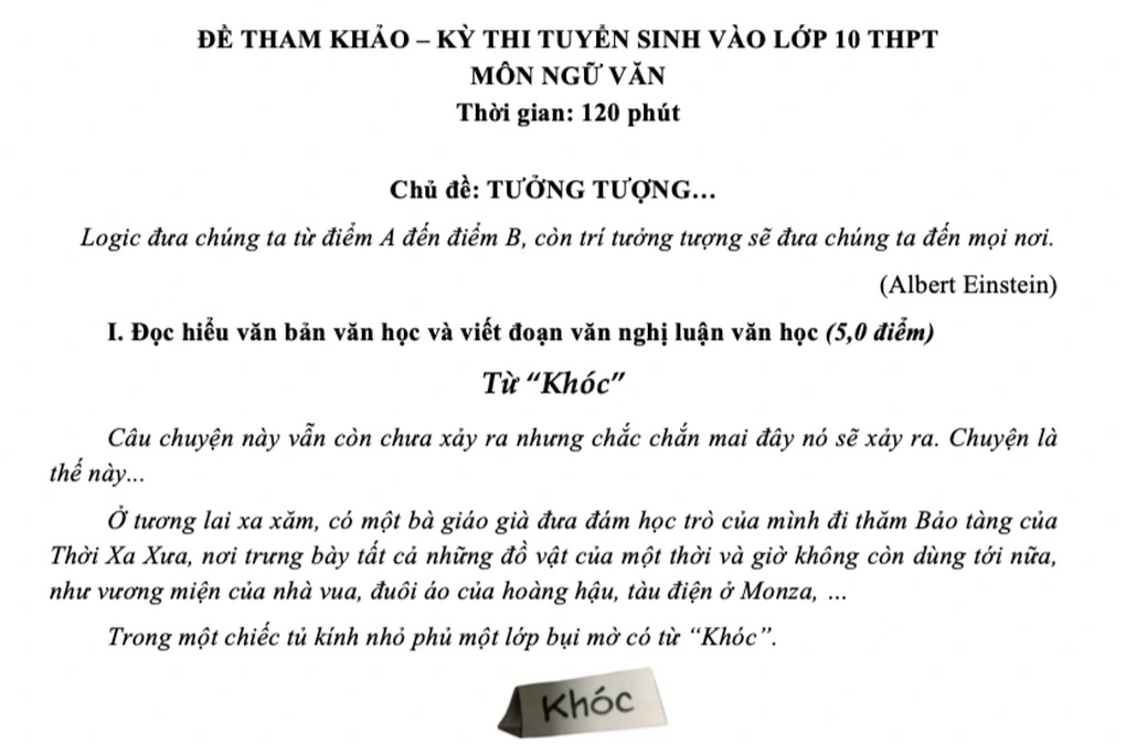 Đề tham khảo các môn thi vào lớp 10 năm 2025 ở TPHCM - 1 Đề tham khảo các môn thi vào lớp 10 năm 2025 ở TPHCM - 1