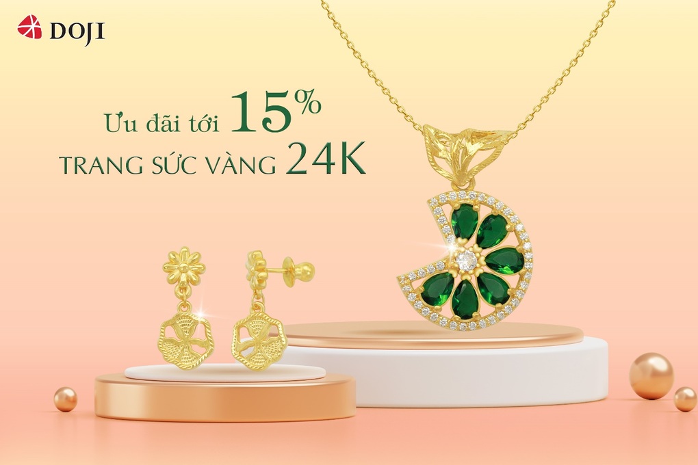 DOJI ra mắt bộ sưu tập trang sức vàng 24K Mùa hè rực rỡ - 4 DOJI ra mắt bộ sưu tập trang sức vàng 24K Mùa hè rực rỡ - 4