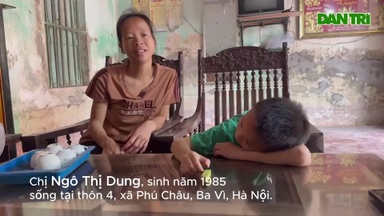 Khốn cảnh gia đình vợ ung thư, chồng "ngơ", con "khờ"