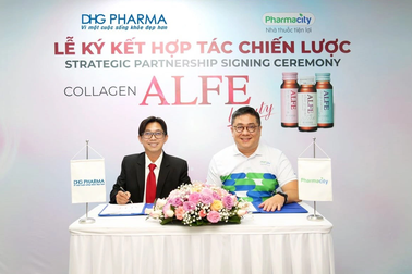 Pharmacity và Dược Hậu Giang hợp tác phân phối độc quyền Collagen nước ALFE
