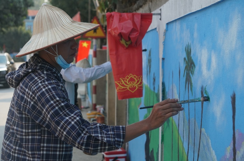 Cuốn hút con đường bích họa chào mừng ngày bầu cử - 3 Cuốn hút con đường bích họa chào mừng ngày bầu cử - 3