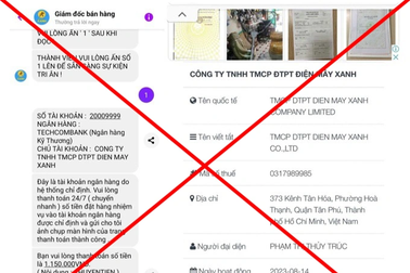 Chiêu lừa giả mạo cửa hàng điện máy hướng dẫn khách hàng nhận quà tri ân