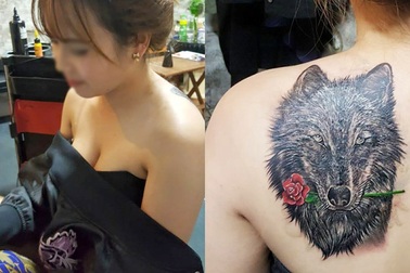 Câu chuyện bất ngờ phía sau hình xăm đầu sói của cô gái trẻ
