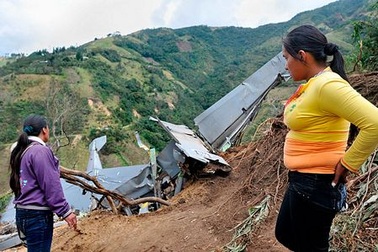 Rơi máy bay quân sự Colombia, 2 phi công thiệt mạng