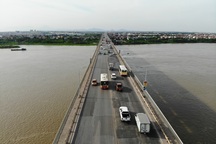 Hà Nội cấm ô tô qua cầu Thăng Long từ 6/8