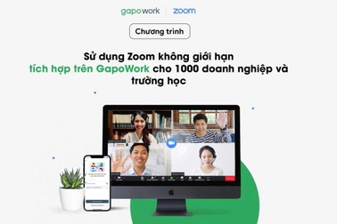 Chương trình sử dụng Zoom không giới hạn tích hợp trên GapoWork