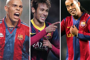 Neymar đang tiếp bước Ronaldinho