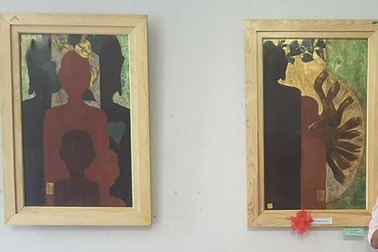 Tác phẩm “An lạc” bị rút khỏi triển lãm sau 3 ngày vì đạo tranh khắc gỗ