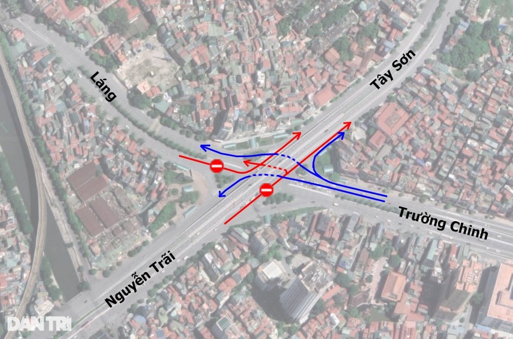 Hà Nội bắt đầu điều chỉnh phương án phân luồng Ngã Tư Sở - 1
