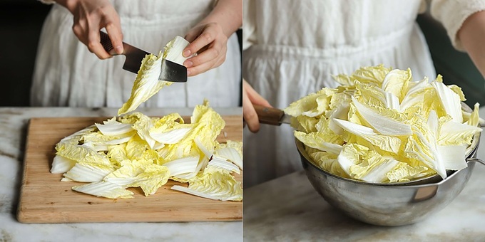 Kim chi muối xổi làm nhanh ăn liền không phải chờ đợi mà vẫn rất ngon - Ảnh 1.