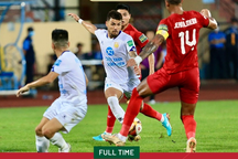 Nam Định nhọc nhằn chia điểm với HL Hà Tĩnh trên sân Thiên Trường