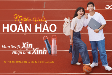 Mua Acer Swift xịn, nhận bình xinh