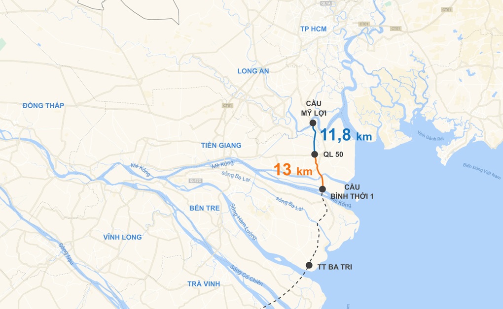 Bất động sản Bến Tre hưởng lợi từ 11 công trình giao thông trọng điểm - 2 Bất động sản Bến Tre hưởng lợi từ 11 công trình giao thông trọng điểm - 2
