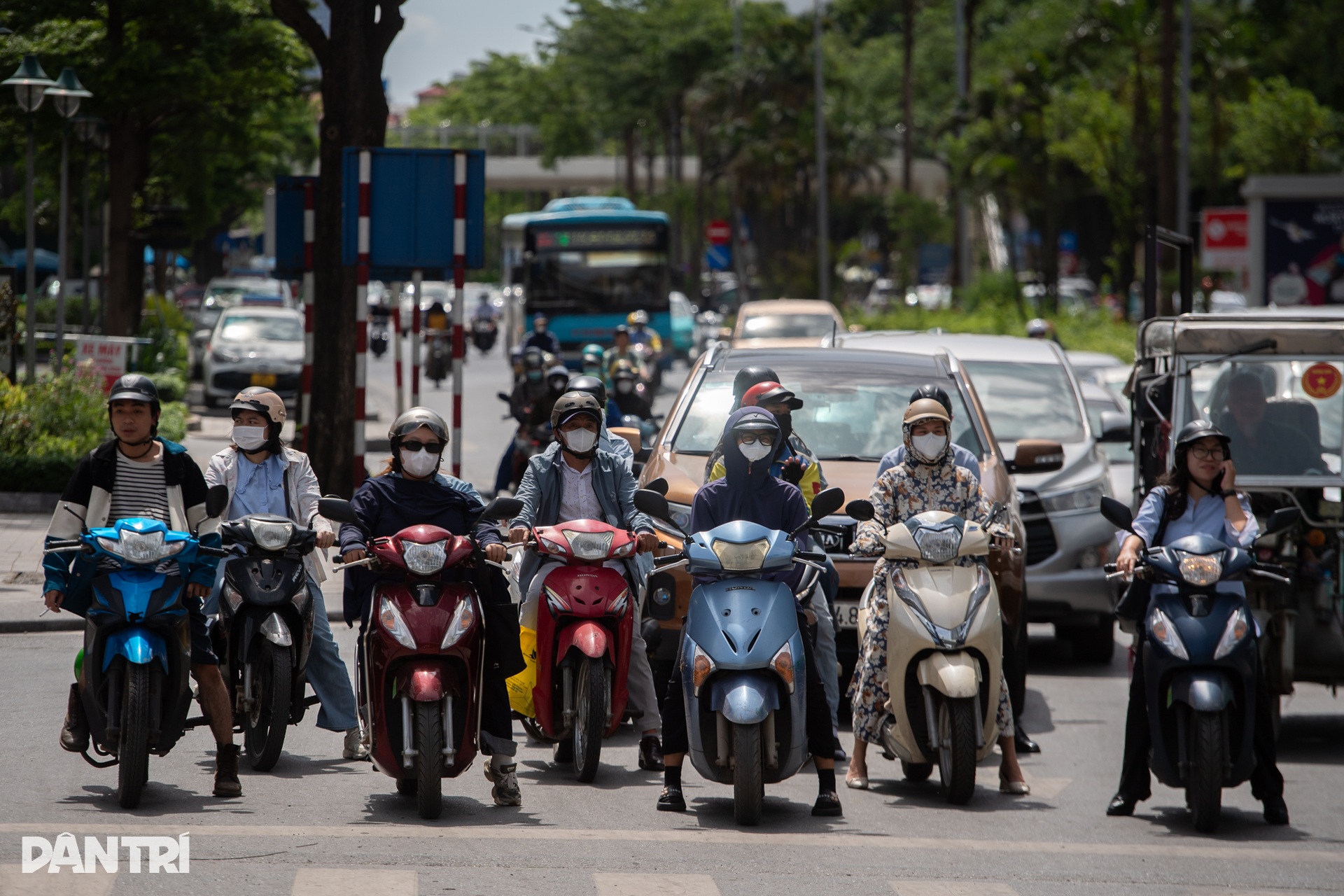 Nhiều phương tiện núp bóng râm, vượt đèn đỏ để tránh nắng nóng gay gắt - 10 Nhiều phương tiện núp bóng râm, vượt đèn đỏ để tránh nắng nóng gay gắt - 10