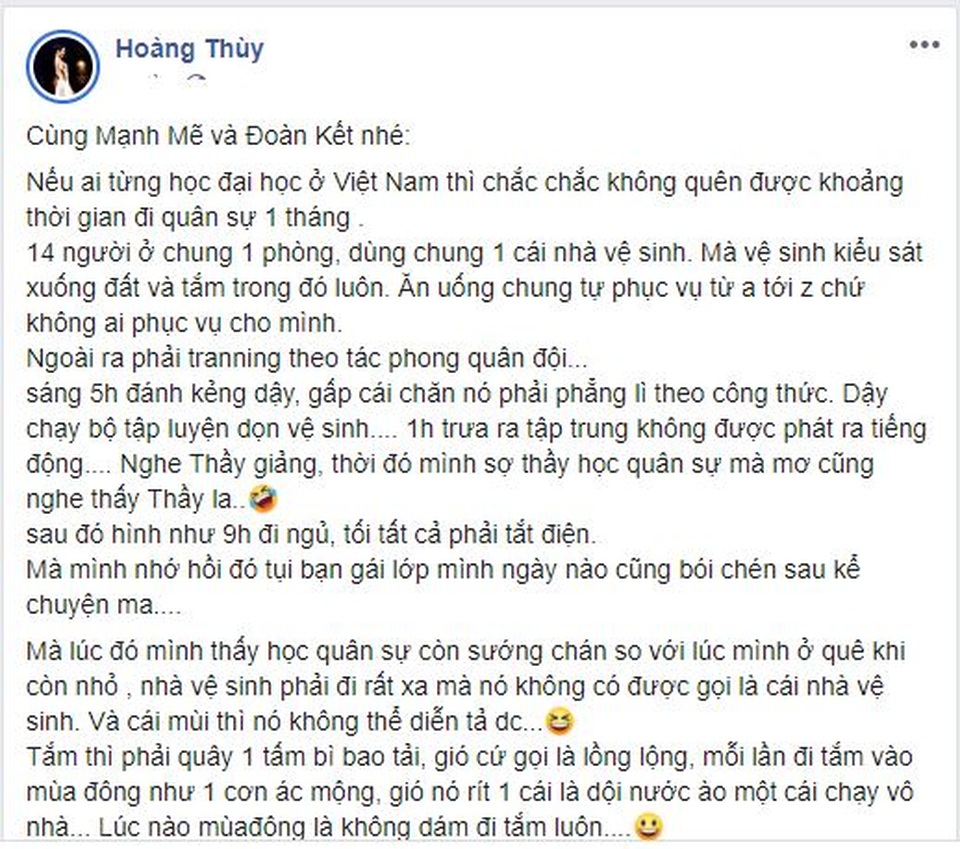 Á hậu Hoàng Thùy bức xúc vì du học sinh Canada chê bai khu cách ly - 2 Á hậu Hoàng Thùy bức xúc vì du học sinh Canada chê bai khu cách ly - 2
