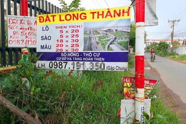 Giá đất gần dự án sân bay Long Thành bị đẩy cao