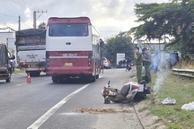 Va chạm với xe khách, cô gái ở Lâm Đồng tử vong