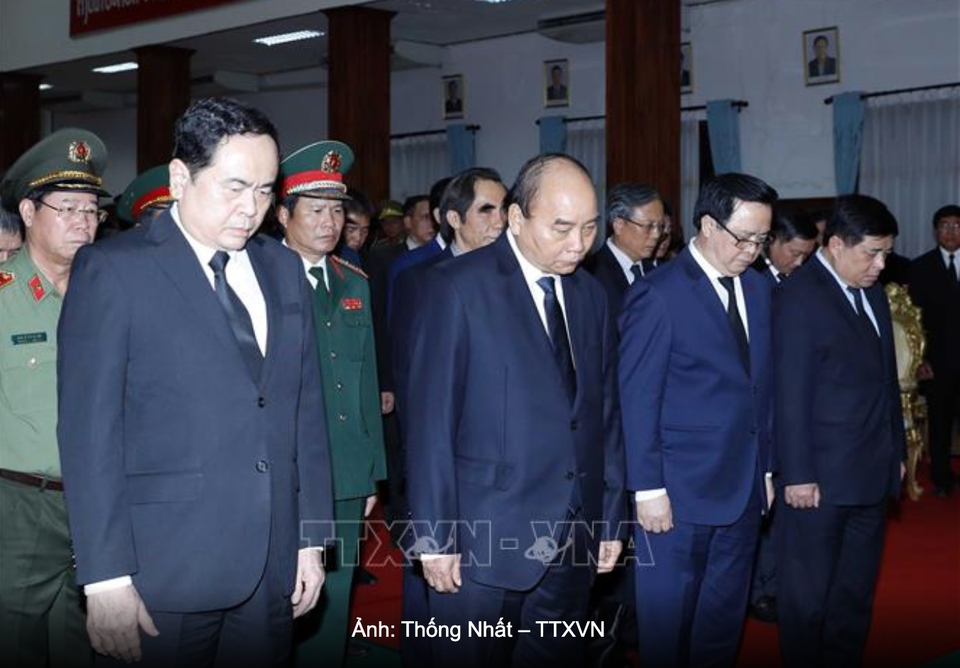 Thủ tướng Nguyễn Xuân Phúc dự Quốc tang Đại tướng Lào Sisavath Keobounphanh - 1 Thủ tướng Nguyễn Xuân Phúc dự Quốc tang Đại tướng Lào Sisavath Keobounphanh - 1