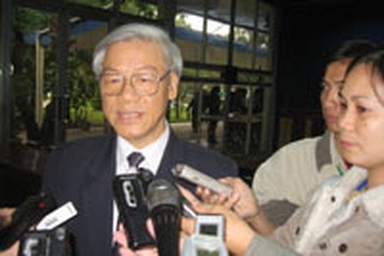 “Chất vấn” Chủ tịch Quốc hội Nguyễn Phú Trọng