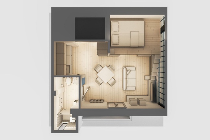 Căn hộ 29m² gây thương nhó với màu trắng tinh khôi cùng nội thất siêu tiết kiệm không gian - Ảnh 1. Căn hộ 29m² gây thương nhó với màu trắng tinh khôi cùng nội thất siêu tiết kiệm không gian - Ảnh 1.