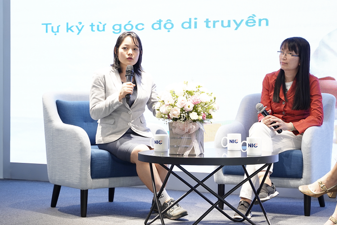 Tiến sĩ Bùi Thanh Duyên chia sẻ tại Hội thảo Vì con đặc biệt - Hiểu về tự kỷ để yêu con đúng cách.
