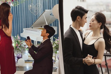 Diễn viên Bình An quỳ gối cầu hôn Á hậu Phương Nga trước Valentine