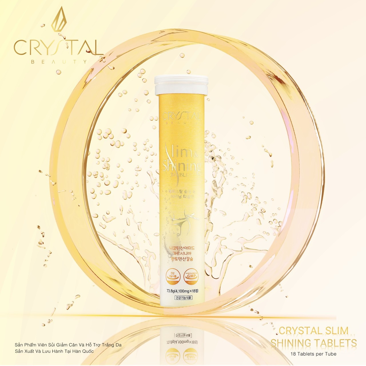 Viên sủi giảm cân an toàn từ Hàn Quốc Crystal Slim Shinning - 3 Viên sủi giảm cân an toàn từ Hàn Quốc Crystal Slim Shinning - 3