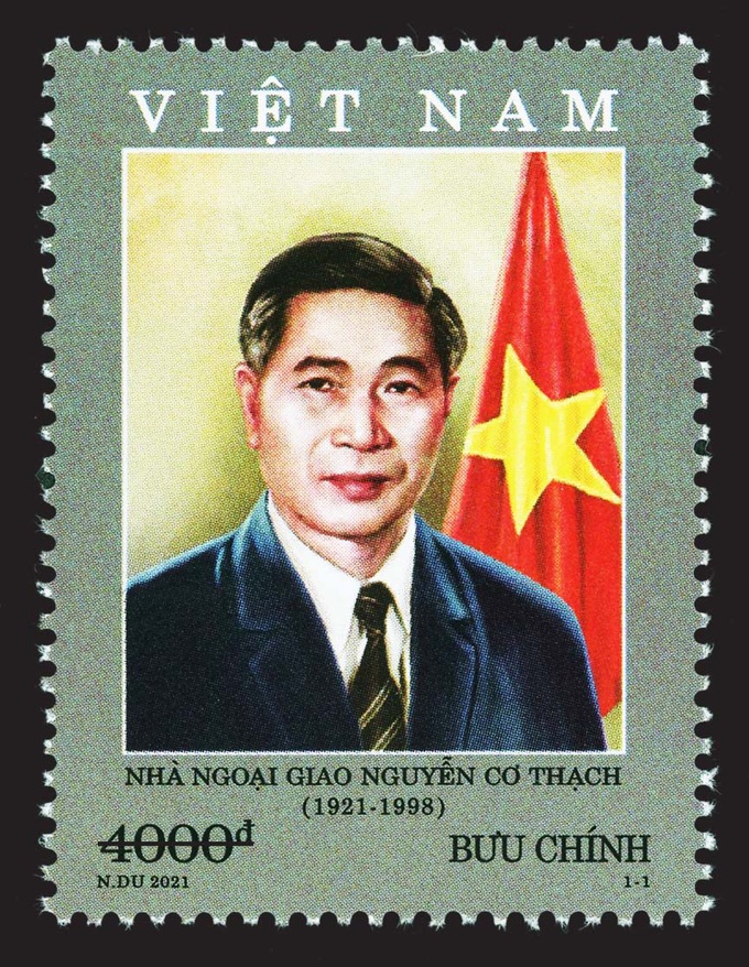 Phát hành bộ tem &quot;Kỷ niệm 100 năm sinh Nhà ngoại giao Nguyễn Cơ Thạch&quot; - Ảnh 1.