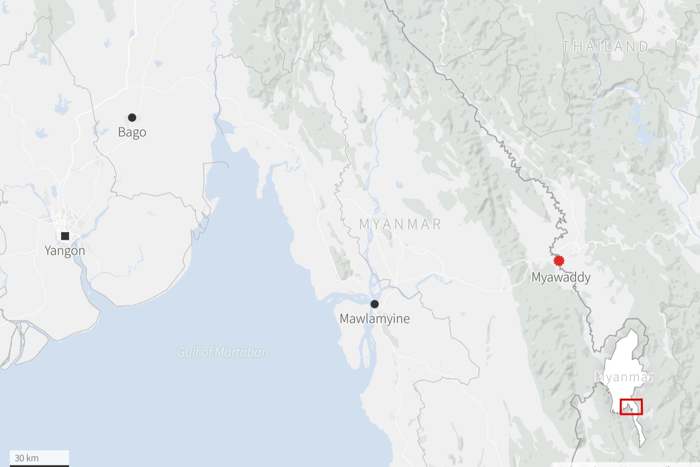 Phe nổi dậy Myanmar tuyên bố kiểm soát vùng chiến lược sát Thái Lan - 2 Phe nổi dậy Myanmar tuyên bố kiểm soát vùng chiến lược sát Thái Lan - 2