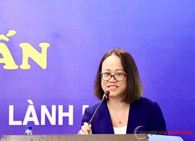 Phó Cục trưởng Cục Báo chí Mai Hương Giang nhấn mạnh, báo chí có vai trò quan trọng trong công tác tuyên truyền về các vấn đề của trẻ em trên môi trường mạng