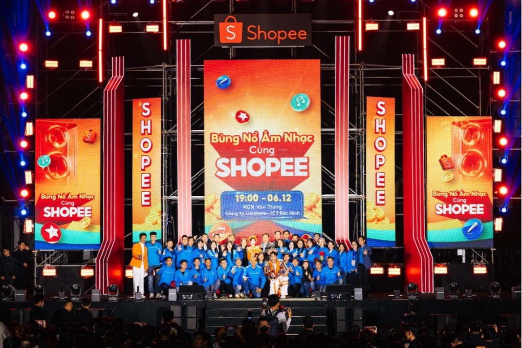 Shopee mang đại nhạc hội đến với công nhân mùa cuối năm - 6