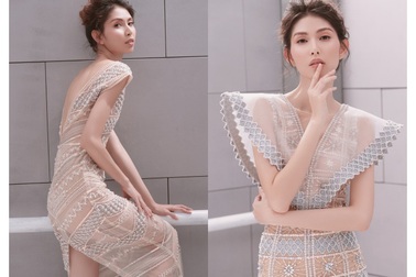 Người mẫu Thuỳ Dương khoe thân hình “mình hạc xương mai”