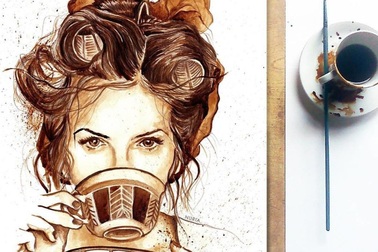 Những bức tranh thơm phức và trầm mặc đậm vị... cà phê