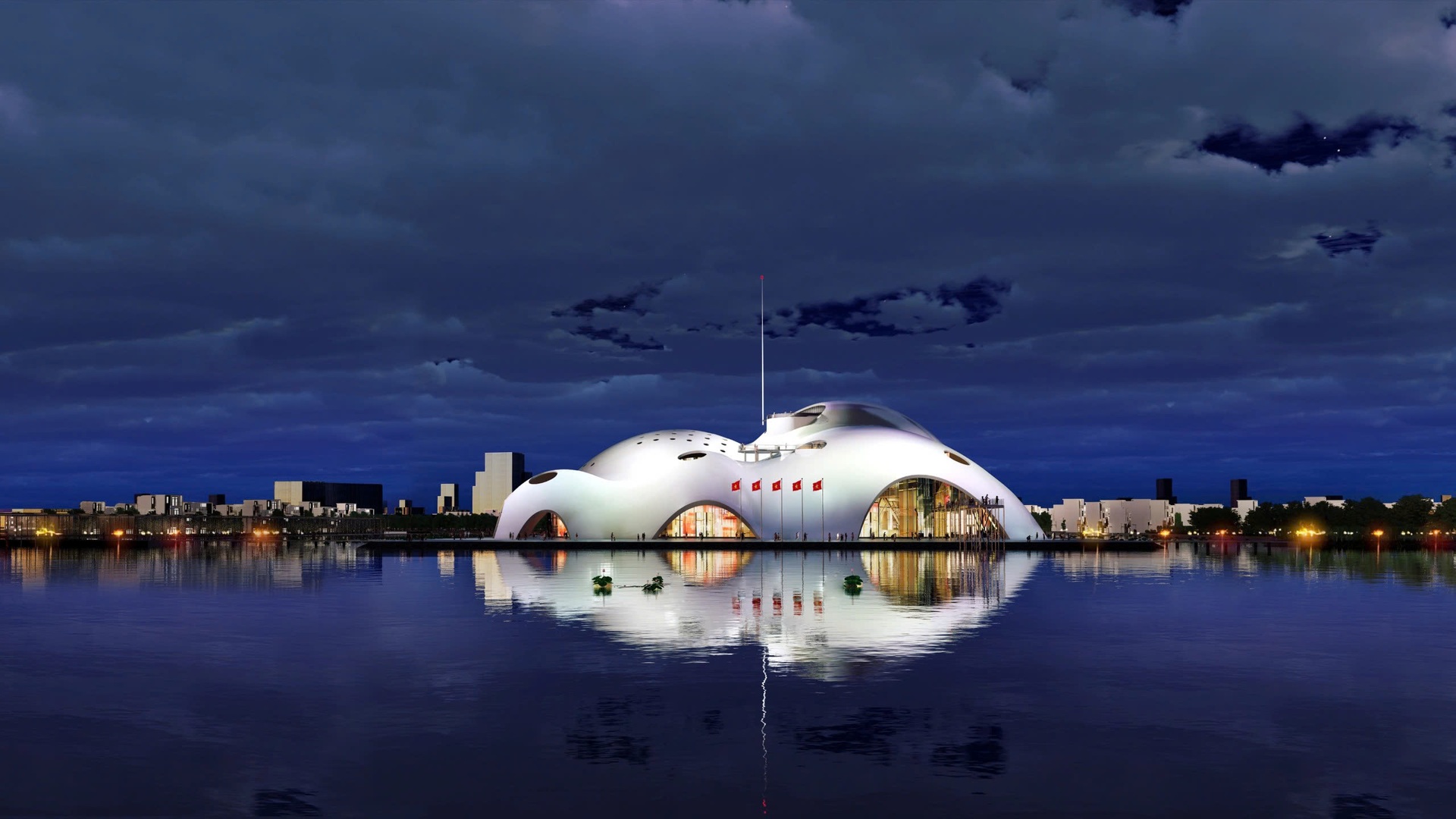 Toàn cảnh đại công trường xây nhà hát Opera Hà Nội bên hồ Tây - 3