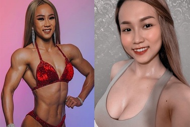 Hot girl răng khểnh đáng yêu sở hữu cơ bắp cuồn cuộn