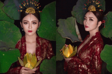 Hoa khôi Nam Bộ hóa Phú Sát Hoàng Hậu “Diên hi công lược” trong ảnh Trung thu