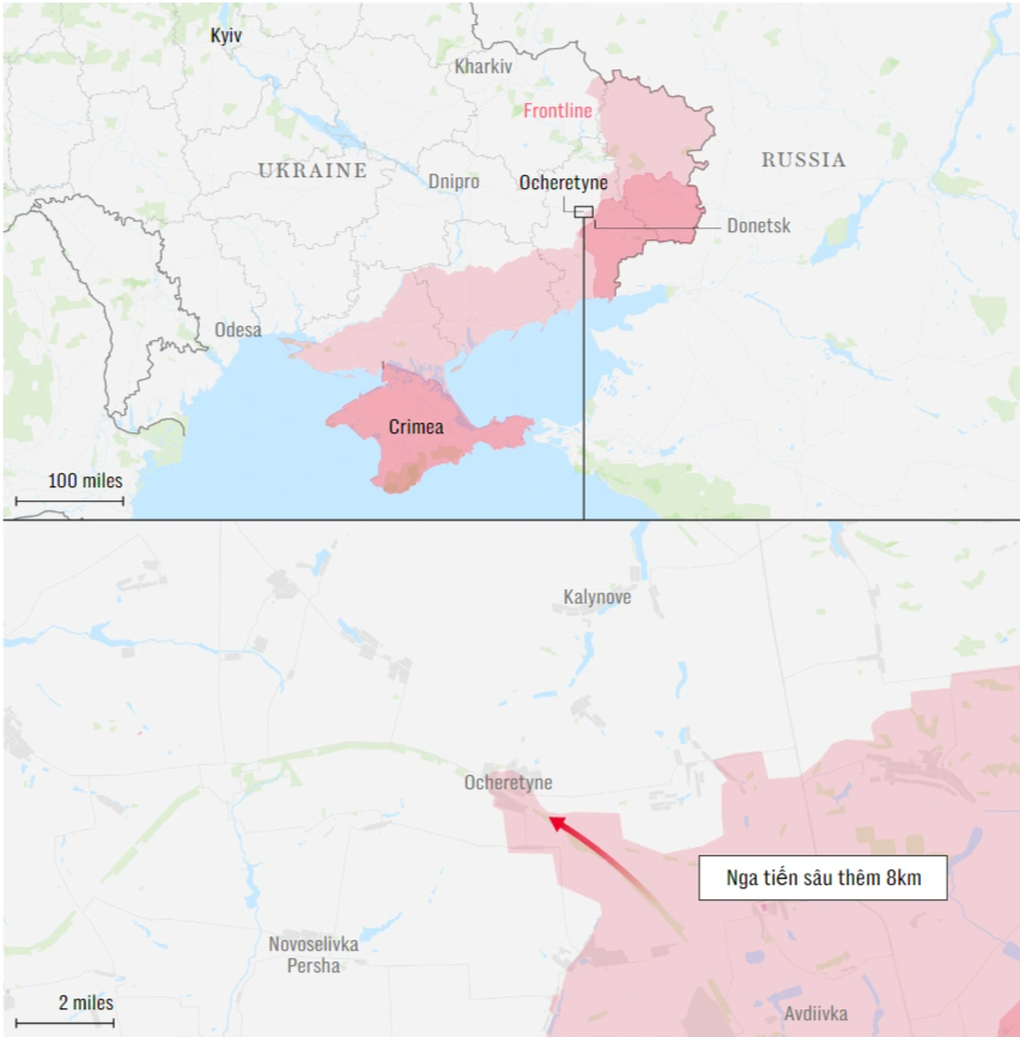 Tình thế ngặt nghèo của Ukraine khi Nga chọc sâu 8km vào điểm nóng Donbass - 2