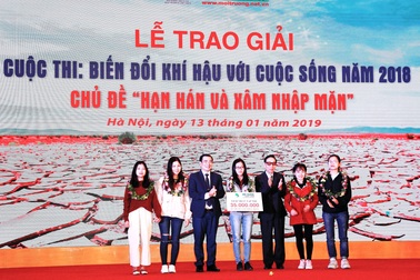 Trao giải Cuộc thi “Biến đổi khí hậu với cuộc sống” năm 2018