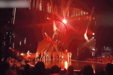 Bàng hoàng nghệ sĩ xiếc thiệt mạng sau cú ngã kinh hoàng