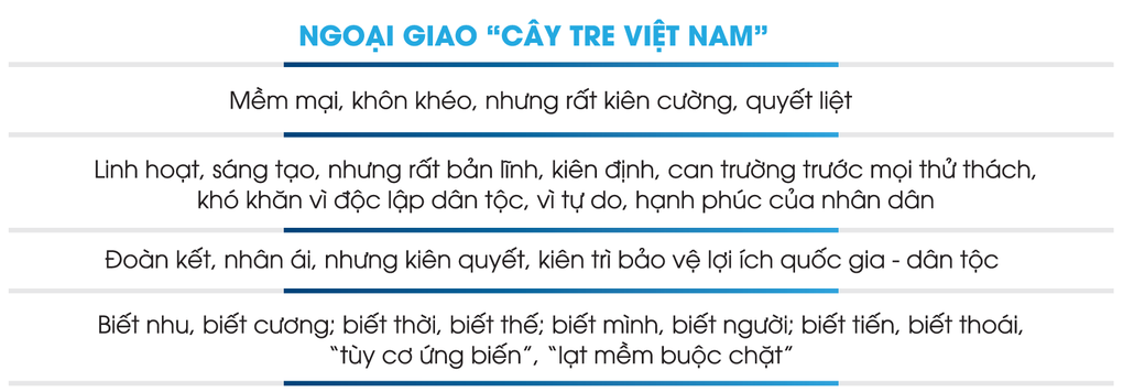 Trường phái đối ngoại và ngoại giao đặc sắc và độc đáo của thời đại Hồ Chí Minh, mang đậm bản sắc cây tre Việt Nam - 2