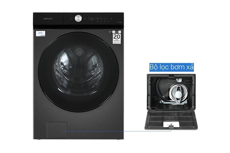 Máy giặt sấy Samsung Inverter 21 Kg WD21B6400KV/SV: Giặt sấy được cả chăn mùa đông, giá cực hợp lý!