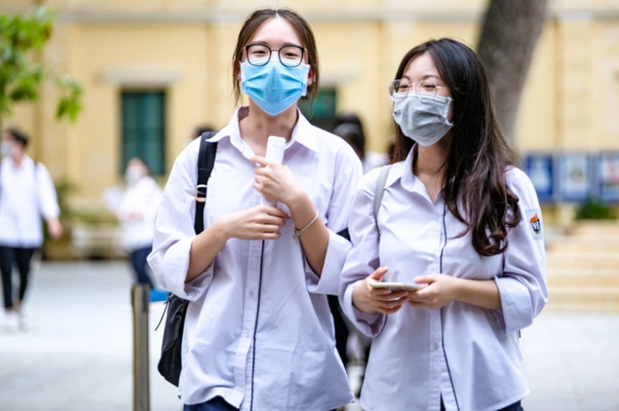 Năm 2023, tỉnh Bắc Ninh có 16.362 học sinh khối 12 và khoảng 700 thí sinh tự do tham gia kỳ thi tốt nghiệp trung học phổ thông. Ảnh: Nam Trần