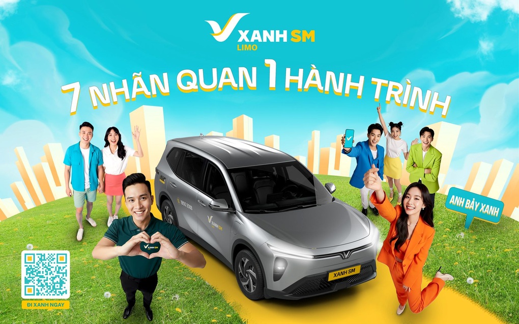 Xanh SM ra mắt dịch vụ taxi điện 7 chỗ cao cấp Xanh SM Limo - 1 Xanh SM ra mắt dịch vụ taxi điện 7 chỗ cao cấp Xanh SM Limo - 1