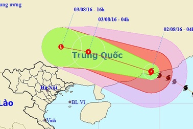 Bão di chuyển nhanh vào Trung Quốc, Đông Bắc nước ta mưa lớn