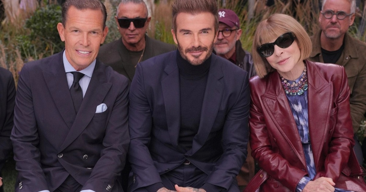 David Beckham bảnh bao ngồi hàng ghế đầu show thời trang - 8