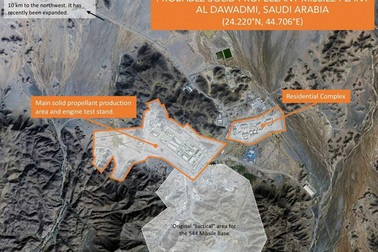 Ả Rập Saudi bị nghi chế tên lửa đạn đạo "giống Trung Quốc"