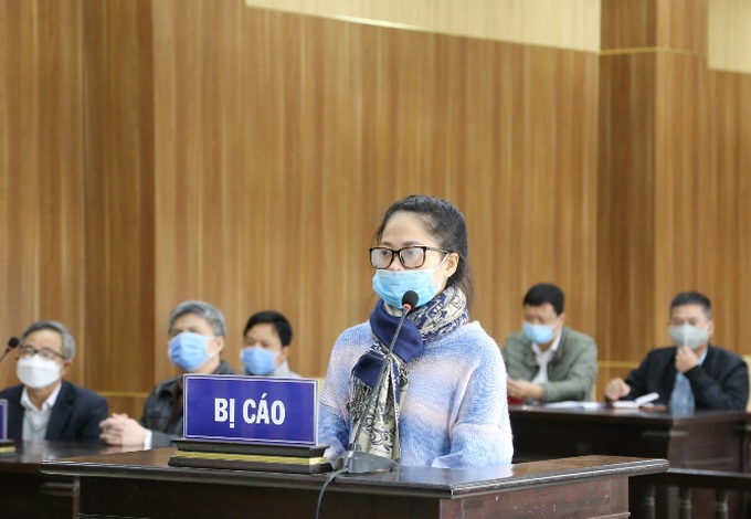 Bị cáo Nguyễn Thị Hồng Vân tại phiên tòa